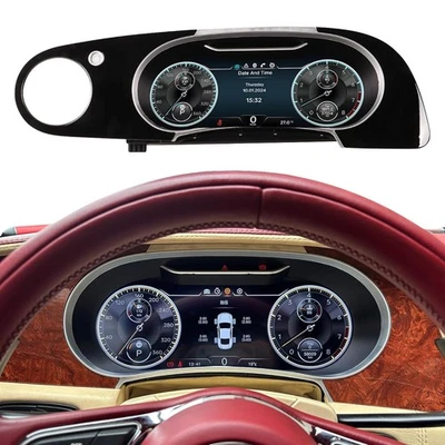 Instrumento de cuadro de calibre digital para Bentley Flying Spur Continental GT 05-12 Foto 1 de 4