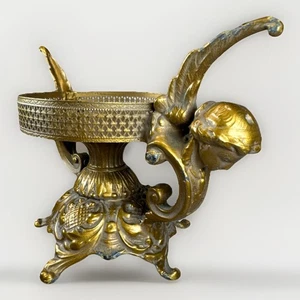 Hollywood Regency Stil Sockel Kugel Kerzenhalter Engel Cherubs Fuß - Bild 1 von 22