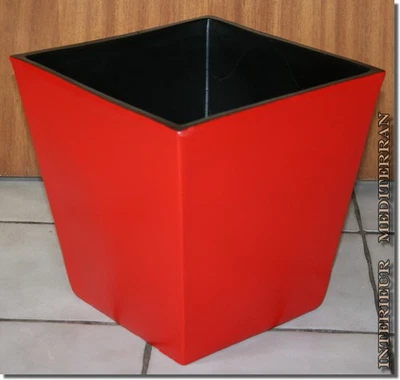 ÜBERTOPF Pflanzkübel Blumentopf MODERN eckig 30 cm Handarbeit Keramik Portugal - Bild 1 von 4