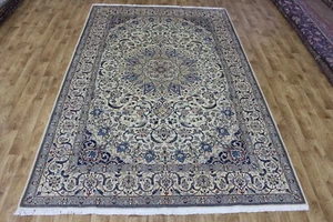 FEINE HANDGEFERTIGTE PERSISCHE ZWERGTEPPICHWOLLE UND SEIDE, AUSGEZEICHNETE ZEICHNUNG 318 X 206 CM - Bild 1 von 19