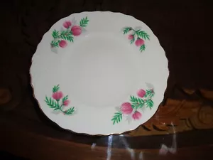 Crown Regent Cake Plate Circa 1950's Floral Pattern Thistle? - Picture 1 of 3