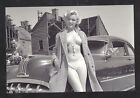 Real Photo Marilyn Monroe In Swimsuit Chevrolet Advertisng Postcard Copy