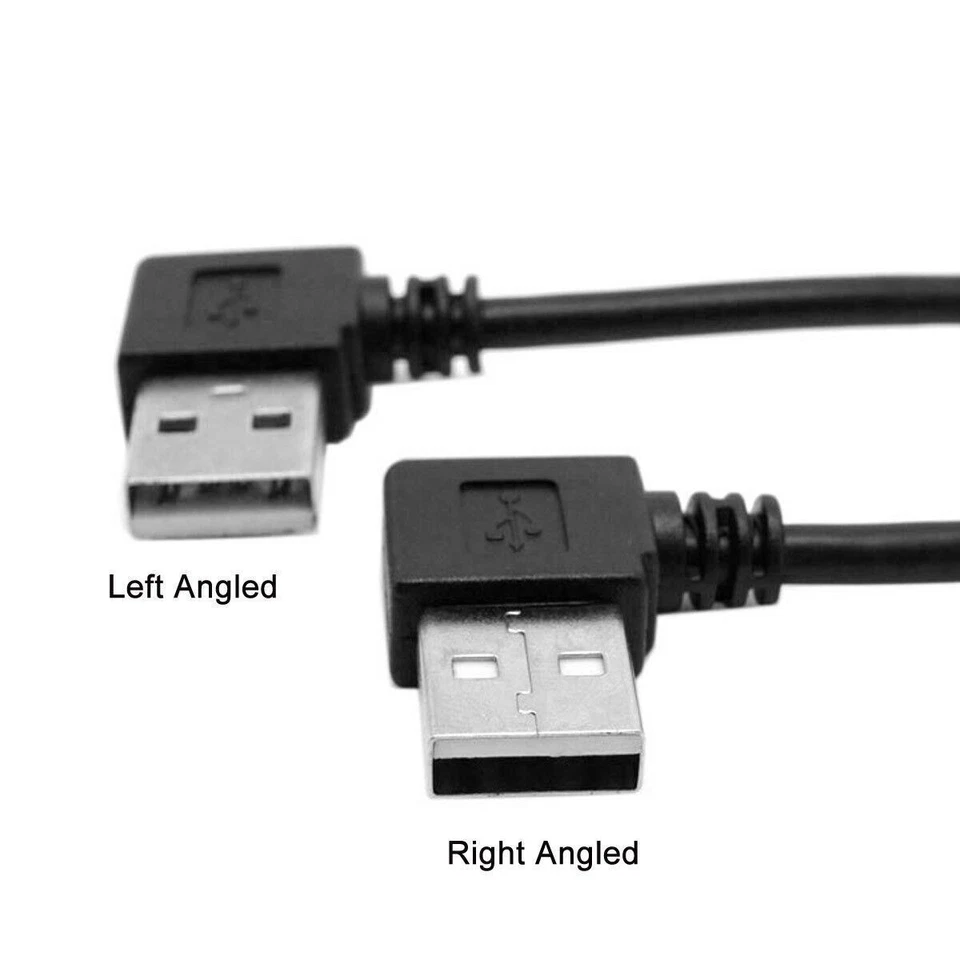 A Type Extension USB 2.0 Cable Left / Right Angled 40cm Male to Female 90 Degree - Image 1 of 4
