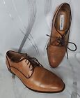 Steve Madden Husk Mens Brown Leather Oxfords Dress Shoes Size 9.5 - Nice!!