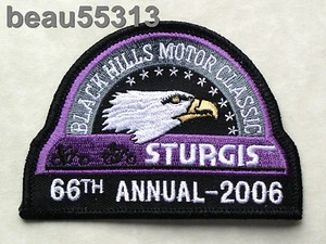 ⭐STURGIS CHAMBER SOUTH DAKOTA 66th 2006 BLACK HILLS HARLEY BIKE RALLY PATCH - Picture 1 of 1