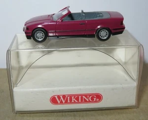 Micro Wiking Ho 1/87 BMW 325 I Cabriolet Magenta in Box #1940320 - Picture 1 of 15