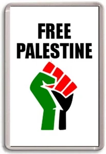FRIDGE MAGNET - FREE PALESTINE - Large - Gaza Israel Protest - Picture 1 of 1