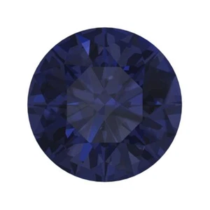 0.25 to 3 ct Round Cut VVS1 Simulated Blue sapphire September Birthstone - Picture 1 of 21