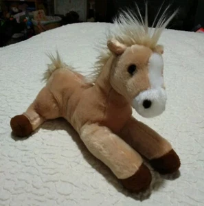 AURORA Flopsie Collection 12" Butterscotch & Blonde Plush Horse Pony Stuffed Toy - Picture 1 of 9
