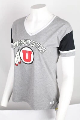 Under Armour Utah Utes Women's T Shirt M Medium Semi Fitted Gray Heather - Image 1 of 4