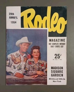Vintage Rodeo Magazin Madison Square Garden 1954 27th Annual Roy Rodgers - Bild 1 von 15