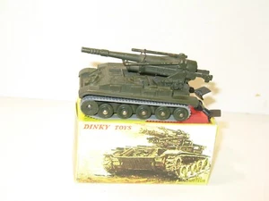 Dinky Toys Carro Canon Automotor AMX 155 Militar, Orugas De Caucho Gris G - Imagen 1 de 5