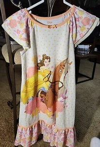 Beauty And The Beast Girls Belle Nightgown - Size 7/8 - Picture 1 of 6