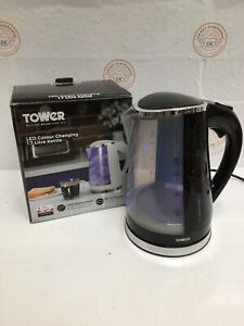 Tower T10012 LED Colour Changing Kettle, 1.7L, 2200W,