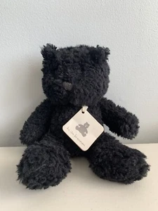 Baby Gap Black Teddy Bear Plush Brannan Moonless Night 10” With Hanging Tag - Picture 1 of 5