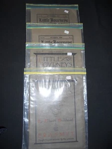 ELBERT HUBBARD Lot of 4 LITTLE JOURNEYS ROYCROFTERS S/C Booklets 2-1906 & 2-1908 - Bild 1 von 3