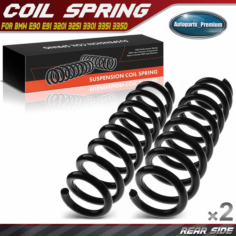 Muelles helicoidales traseros 2 piezas para BMW E90 E91 320i 325i 330i 335i 335d sin tecnología M Foto 1 de 4