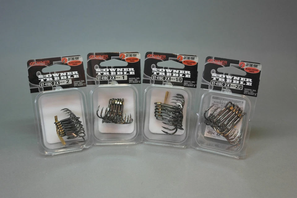 Owner ST-41 BC 2X - Größe 2 - Drillinge Drillingshaken - neu! - Bild 1 von 1