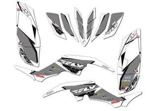 All Years RAPTOR 350 13 FLY White Senge Graphics Kit Compatible with Yamaha - Picture 1 of 7