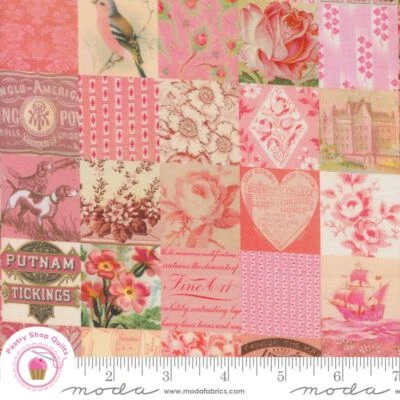 Moda CURATED IN COLOR 7461 18 Pink Cheater Print CATHE HOLDEN Quilt Fabric - Image 1 of 4
