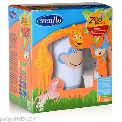 Evenflo Infant Starter Kit - Zoo Friends #1 0-3 Months Slow Flow  - Image 1 of 4
