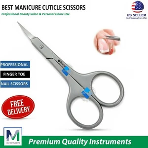 Forbici Cuticole Piccole Bellezza Professionali Unghie Manicure Pedicure Forbice Curva - Foto 1 di 3