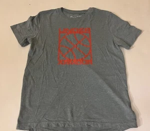 Under Armour Loose Heatgear Basketball Gray/blueish Shirt Girls Size YLG - Picture 1 of 8