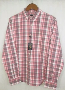 Lucky Brand Saturday langärmliges kariertes Stretch-Baumwollhemd für Herren Small NEU - Bild 1 von 12