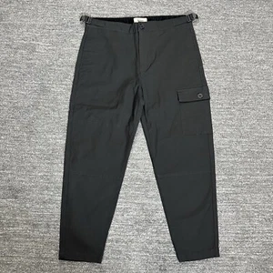 Baldwin Pants Men 32 Black Double Knee Adjustable Waist Cargo Workwear Kansas - Picture 1 of 13