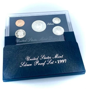 Juego de prueba de plata 1997 como nuevo en Estados Unidos embalaje original del gobierno - Imagen 1 de 7