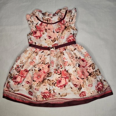 Vestido Janie And Jack Floral Sin Mangas 3-6 Meses Botones Traseros Usado en Excelente Condición Foto 1 de 4