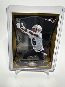 2024 Panini Certified Javon Baker 12/15 RC Gold SP #184 Patriots PWE - Picture 1 of 2
