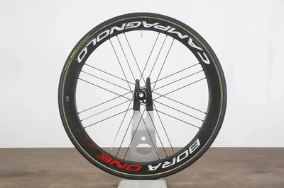 FRONT Campagnolo Bora One 50 Carbon Tubular Disc Brake Wheel - Image 1 of 4