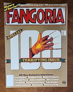 FANGORIA Magazine #100 Special Issue! Mar 1991 Freddy Cover! Vintage HORROR! *VG - Bild 1 von 2