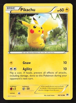 Pikachu Common XY - BREAKthrough 48/162 MP - Image 1 of 2