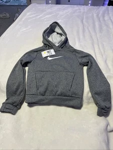 NWT Nike Boy's Big Kid Multi+ Therma-Fit Pullover Hoodie | Grey | Size XS $55 - Picture 1 of 9