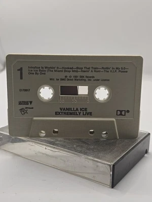 Vanilla Ice EXTREMELY LIVE Cassette Tape Rap Album 1991 SBK CAPITOL RECORDS Foto 1 de 3