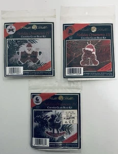 Mill Hill Counted Glass Bead Kits Christmas Ornaments Rudolf Santa Star Teddy 3 - Picture 1 of 8