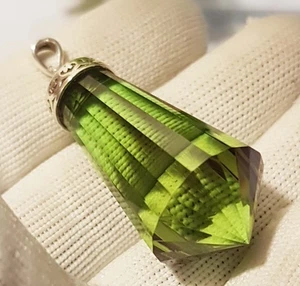 90Ct Christmas (Gifts!!!) 100% Silver Pendent 90Ct Beautiful Zultanite 18x11x44m - Picture 1 of 10
