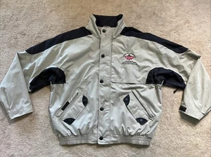 Stormtech STORM-TEX DWR Vented Waterproof Full Zip Rain Jacket KHAKI BLACK XL - Picture 1 of 24