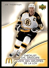 2005-06 Upper Deck McDonald's CHL Graduates Joe Thornton Boston Bruins #CG5