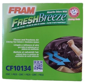 Repuesto de filtro de aire de cabina de brisa fresca FRAM con brazo y martillazo bicarbonato de sodio CF1 - Imagen 1 de 6