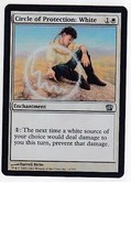 MTG 4X FOIL 8TH EDITION CIRCLE OF PROTECTION WHITE NM/M MAGIC THE GATHERING CARD