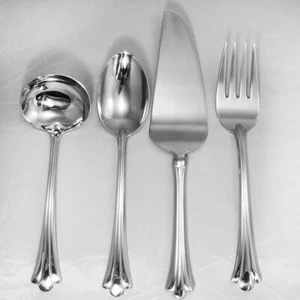 SHELLBROOK by Wallace 4 Piece Hostess Set 18/8 NEW NEVER USED made in Japan - Picture 1 of 6