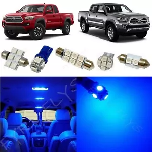 9x Blue LED Interior Dome Lights Package Kit for 2016-2023 Toyota Tacoma TT5B - Bild 1 von 7