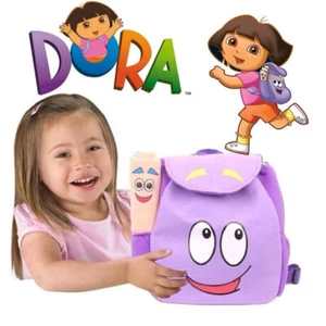 Dora Explorer bag Backpack Purple Soft Plush Backpack with Map Toys Kids Gift UK - Picture 1 of 7