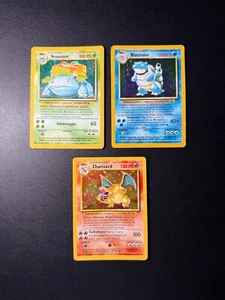 Pokemon Base Set Trio Charizard Blastoise Venusaur Holo Italiane Italiano Italia - Foto 1 di 20