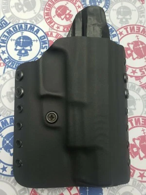 QUICK SHIP Tactical OWB Black Kydex Holster for SPRINGFIELD XDm 9/40 2A 2AGW - Image 1 of 3