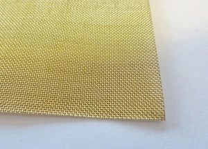 Drahtgewebe, Siebgewebe, Gewebe, W 0,315 mm, D 0,2 mm,Messing, 79,90 Euro/lfdm - Bild 1 von 1