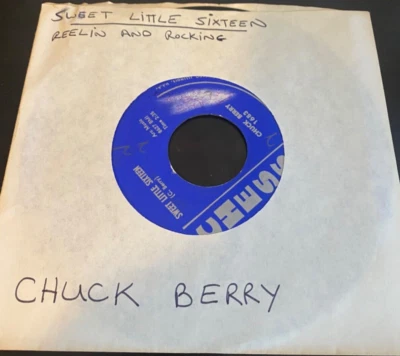 Chuck Berry - Sweet Little Sixteen/Reelin Chess 1683 (1958) 45 RPM 7" Vinyl-Mint - Image 1 of 3